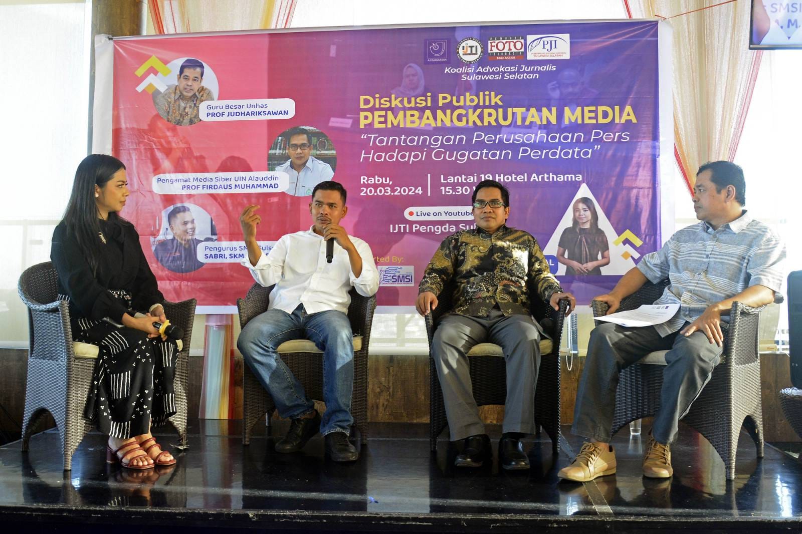 KEJ Sulsel Deklarasi Lawan Pembungkaman Media di Makassar