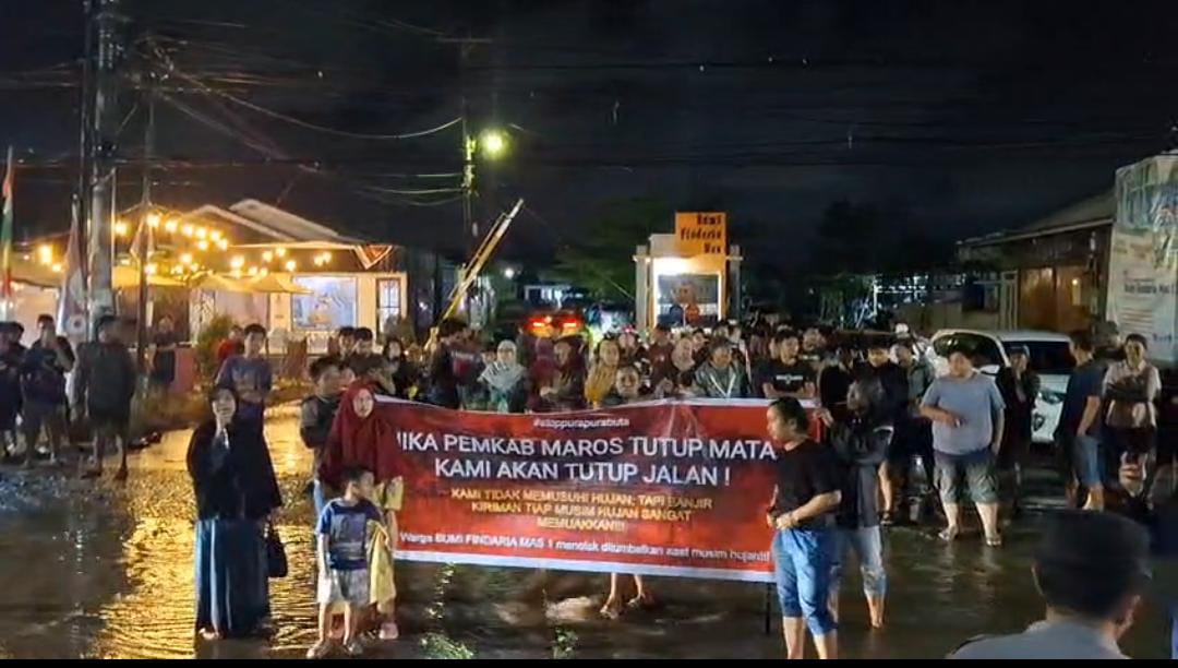 Pemkab Maros Dianggap Tutup Mata, Warga Bumi Findaria Mas 1 Siap Blokir Jalan