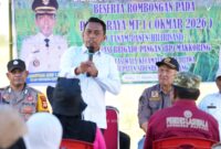 Bupati beri pengarahan hasil panen di lokasi