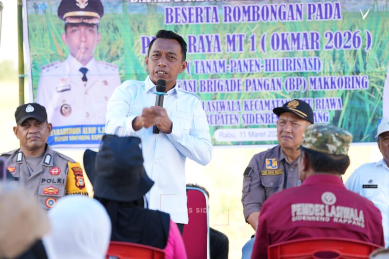 Bupati beri pengarahan hasil panen di lokasi