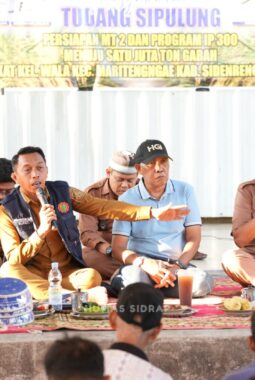 Sinergi Dalam Tradisi, Bupati Sidrap Tudang Sipulung dengan Petani di Kelurahan Wala