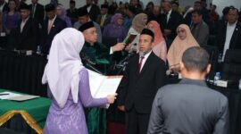 Suasana Pengambilan Sumpah di Ruang Rapat Paripurna/ Foto Dok: Humas DPRD Sulsel