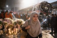 Gambar Ilustrasi Tragedi Kecelakaan Kereta Api