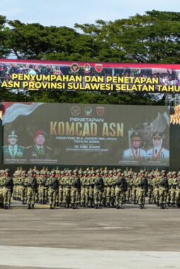 Wakil Wali Kota Makassar Aliyah Mustika Ilham Hadiri Upacara Penetapan Komponen Cadangan ASN Pemprov Sulsel Tahun 2026