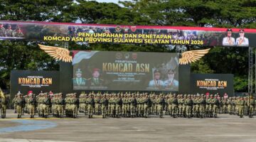 Wakil Wali Kota Makassar Aliyah Mustika Ilham Hadiri Upacara Penetapan Komponen Cadangan ASN Pemprov Sulsel Tahun 2026