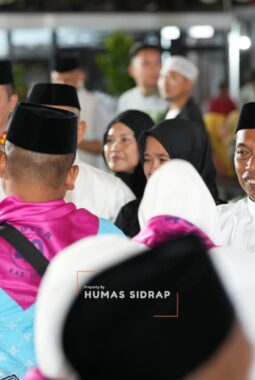 Bupati Syahar Lepas 387 Calon Jemaah Haji Kloter 40 Sidrap