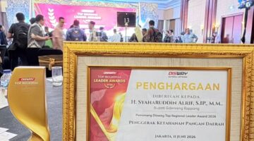 Bupati Sidrap Raih Disway Top Regional Leader Awards 2026 atas Kinerja Ketahanan Pangan