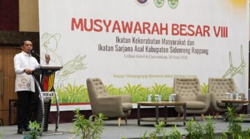 Dari Ekonomi hingga Infrastruktur, Bupati Sidrap Paparkan Capaian Pemerintahan di Mubes IKM-ISA