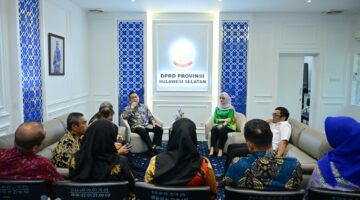 Ketua DPRD Sulsel Terima Kunjungan BNNP Sulsel di Ruang Kerja Nya