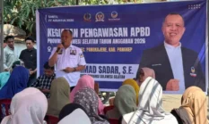 Legislator DPRD Sulsel H.Muh Sadar Lakukan Kegiatan Pengawasan APBD di Pangkep
