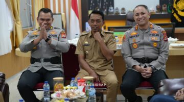 Selamat Datang  Kapolres Sidrap, Bupati Syaharuddin Harap Kolaborasi Terus Diperkuat