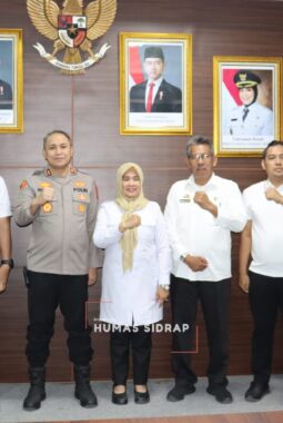 Wabup Nurkanaah Sambut Kunjungan Kapolres Sidrap, Bangun Kolaborasi Demi Pelayanan Terbaik