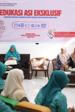 TP PKK Makassar Perkuat Edukasi ASI Eksklusif untuk Cegah Stunting pada Peringatan Pekan Ibu Menyusui Dunia 2026