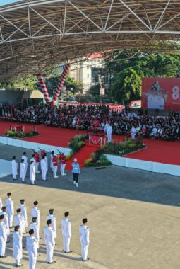 Paskibraka Makassar Bawa Semangat TIM NARYA, Terjemahkan Jiwa Bahari Lewat Formasi Benteng Rotterdam