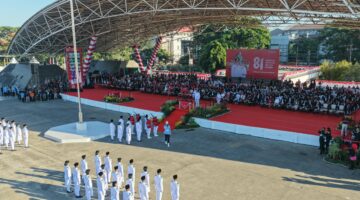 Paskibraka Makassar Bawa Semangat TIM NARYA, Terjemahkan Jiwa Bahari Lewat Formasi Benteng Rotterdam