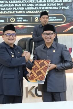 Pemkot-DPRD Makassar Sepakati KUPA-PPAS Perubahan 2026